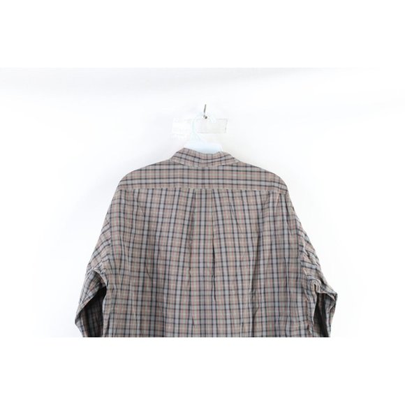 Vintage Ralph Lauren Mens Medium Faded Collared Long Sleeve Button Shirt Plaid - Picture 5 of 6